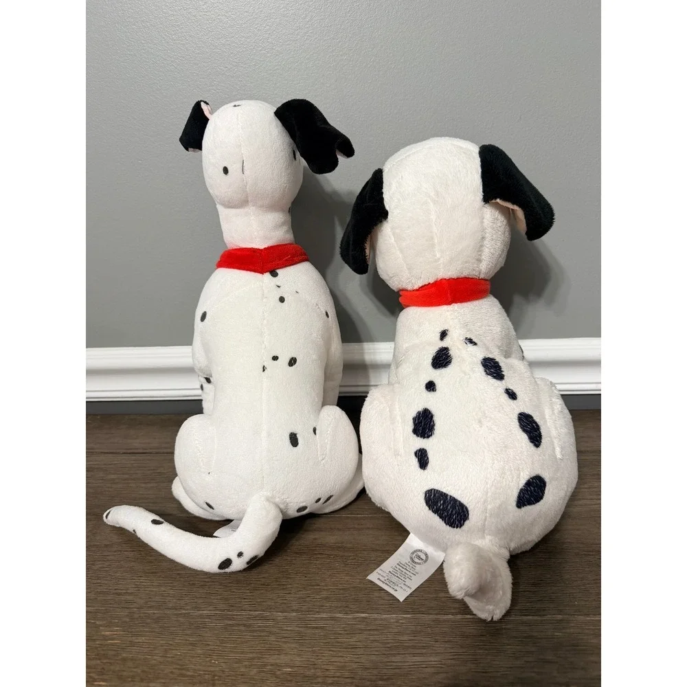 Disney Store 101 Dalmatians Pongo and Lucky Plush Set Stuffed Animal Dog Toy